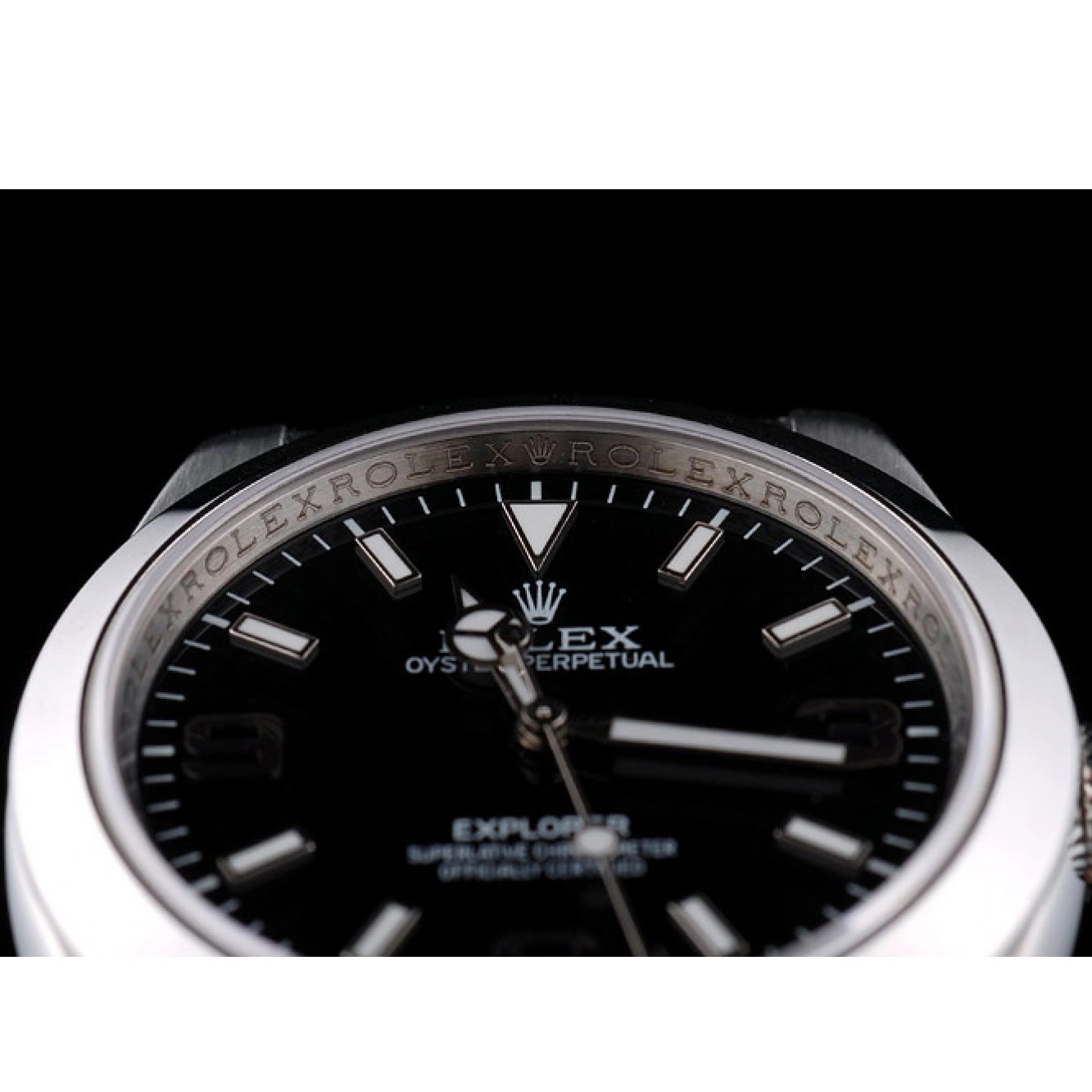 Good Copy Rolex Watches Rolex Stainless Explorer Black Bezel 41984 Steel Dial 0819
